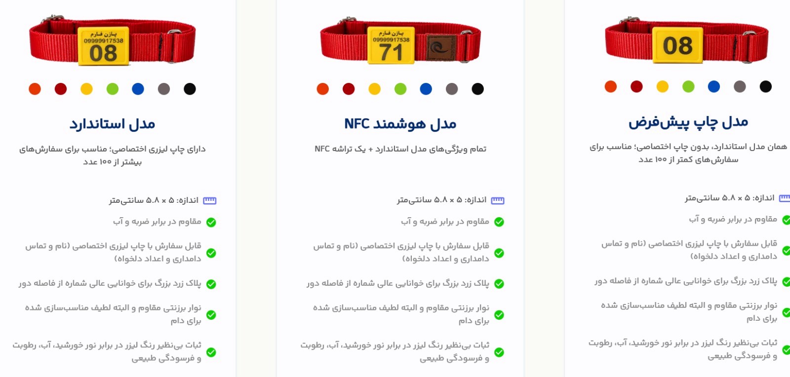 گردنبند شناسایی دام پازن فارم