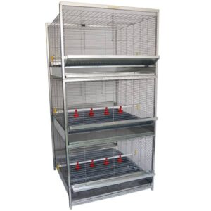 قفس جوجه سه طبقه یک‌رو آشیونه