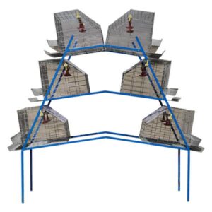 قفس مرغ تخمگذار منبری (پلکانی) آشیونه