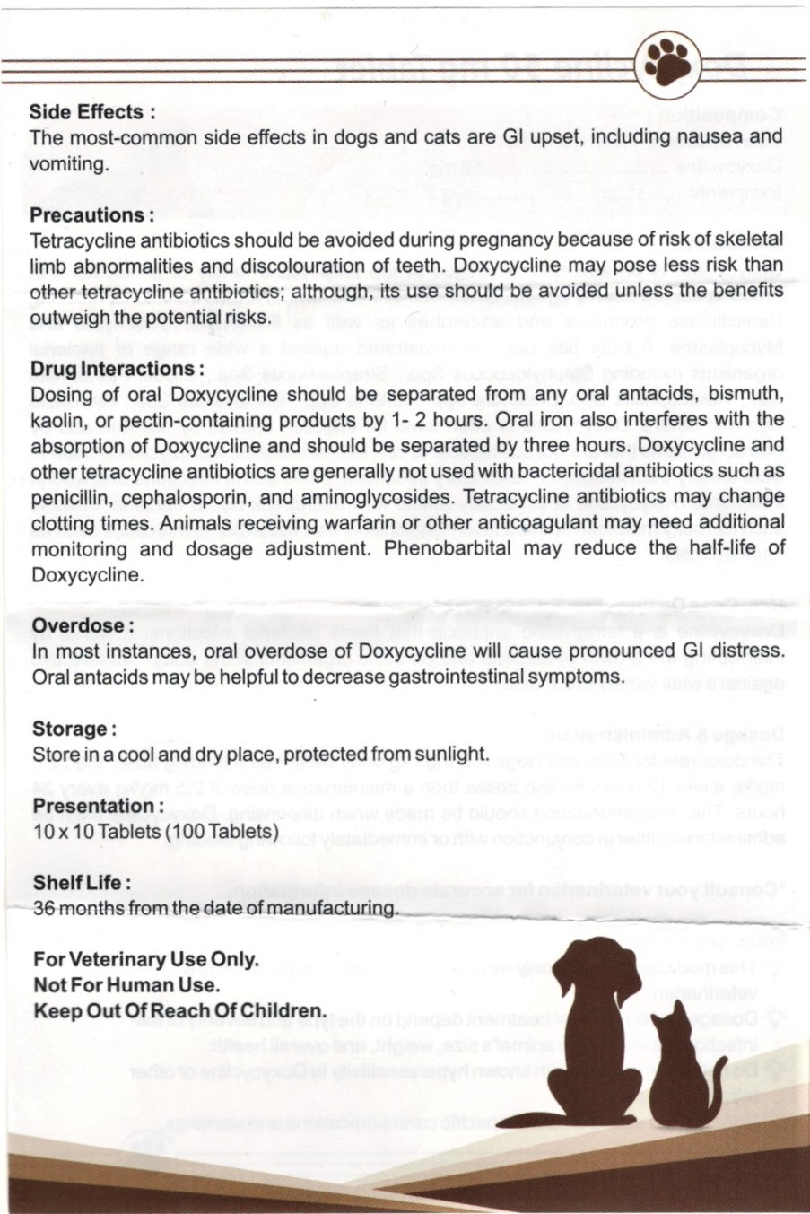 قرص داکسیسایکلین Doxycycline) 50mg/100mg) آلماتین دارو 1 Doxycycline 50