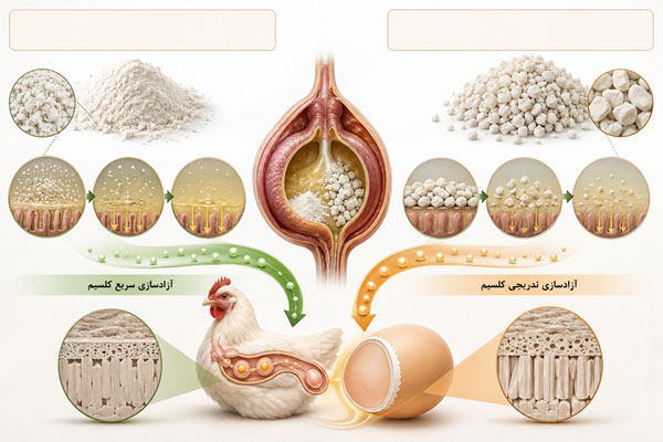 تاثیر اندازه ذرات سنگ آهک بر کیفیت پوسته