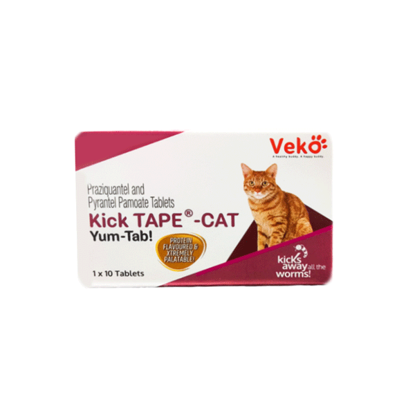 قرص ضد انگل گربه (VECO) KICK TAPE CAT آلماتین دارو | نوبل فارم